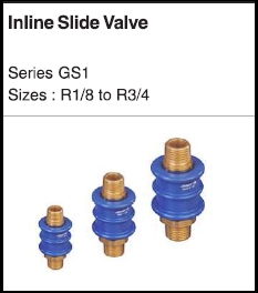 Inline slide valve inline slide Valve